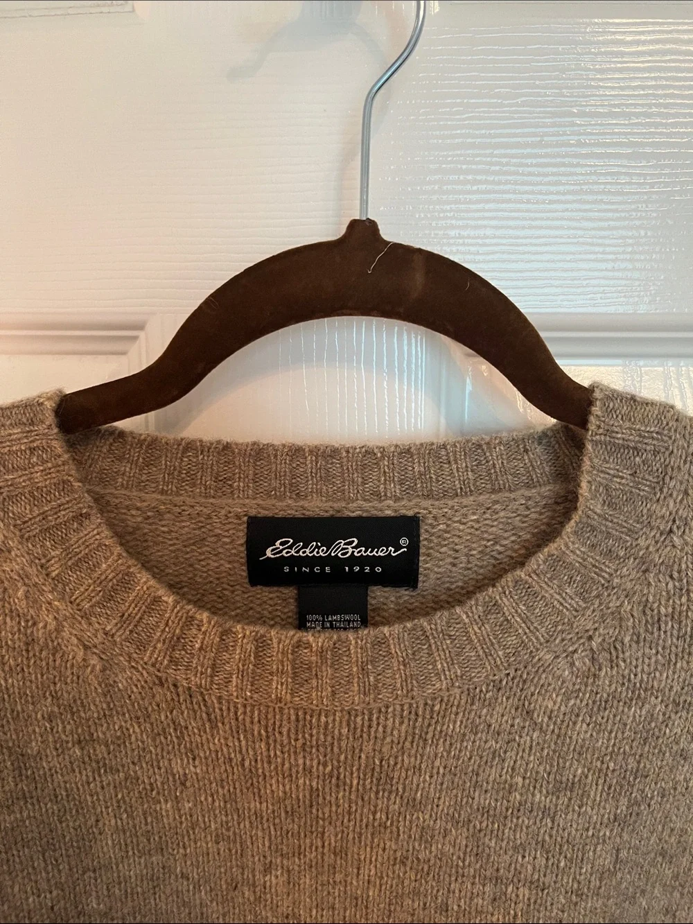 Eddie Bauer Vintage Lambswool Tall Sweater - Picture 2 of 4